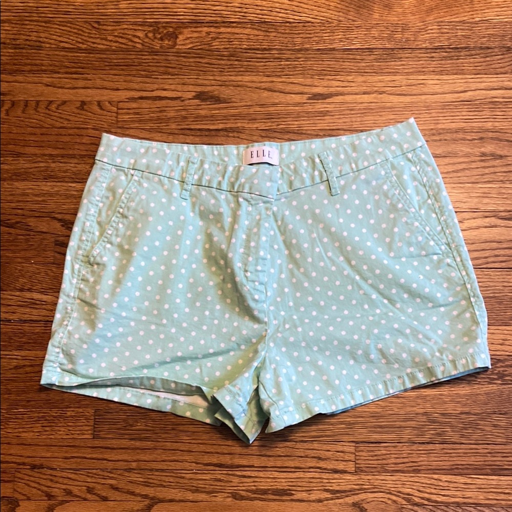 Elle Green Bermuda Shorts Relaxed Fit
